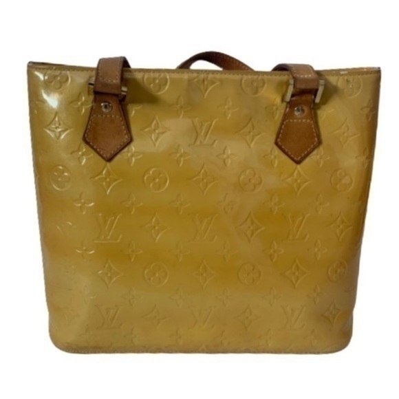 Final Pricelouis Vuitton Houston Yellow Vernis Bag